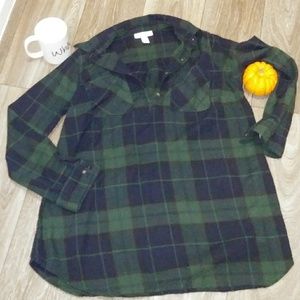 Liz Lange Maternity Flannel Shirt